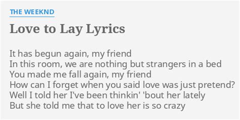 she loves to lay lyrics